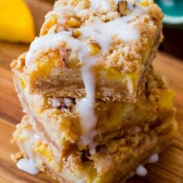 stack of peaches and cream bars
