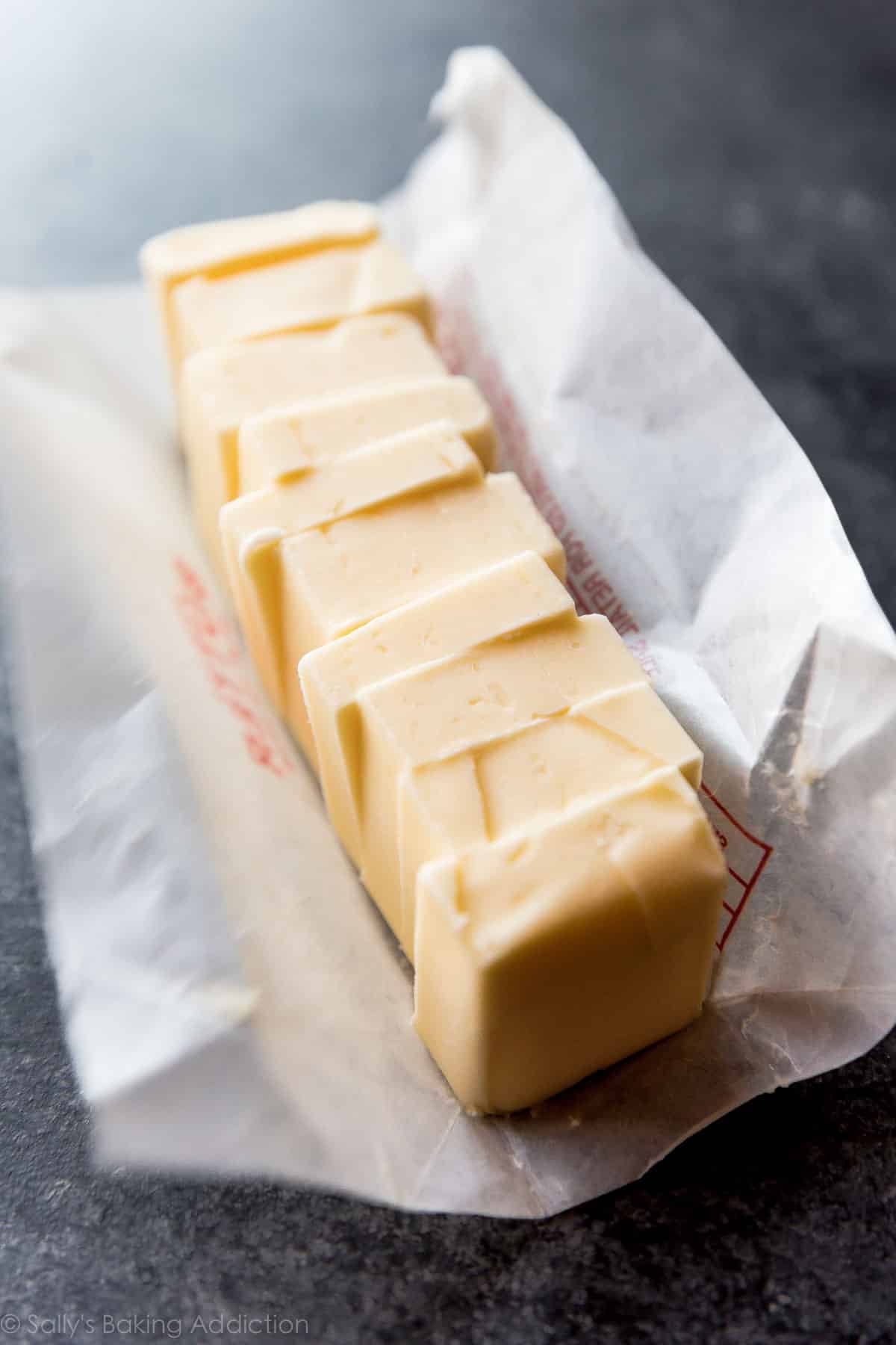 softened butter cut into 10 pieces