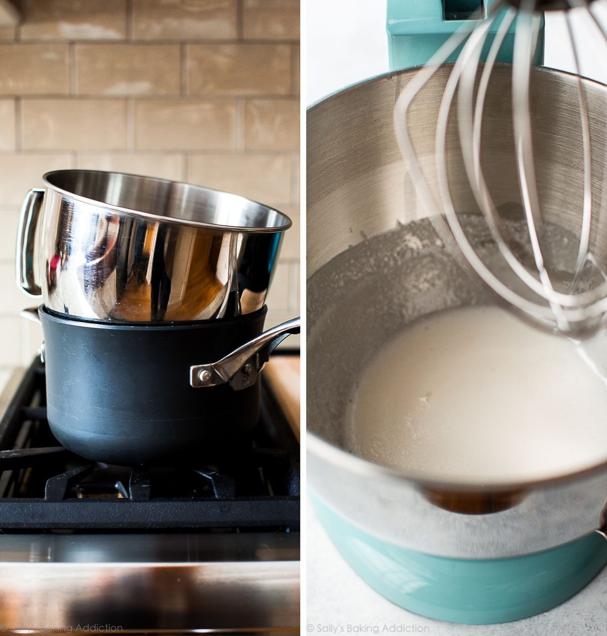 marshmallow meringue mixture