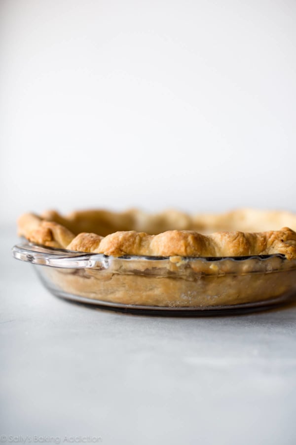 pie crust after blind baking