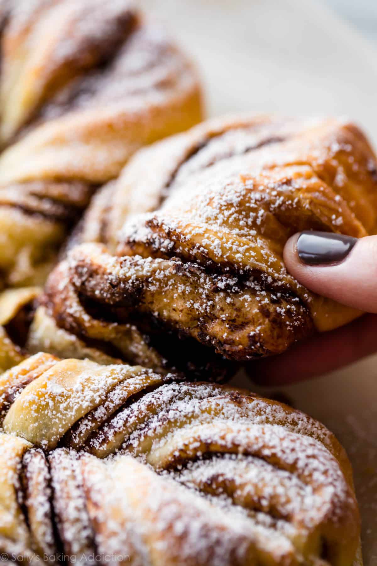 zoomed in image of star bread