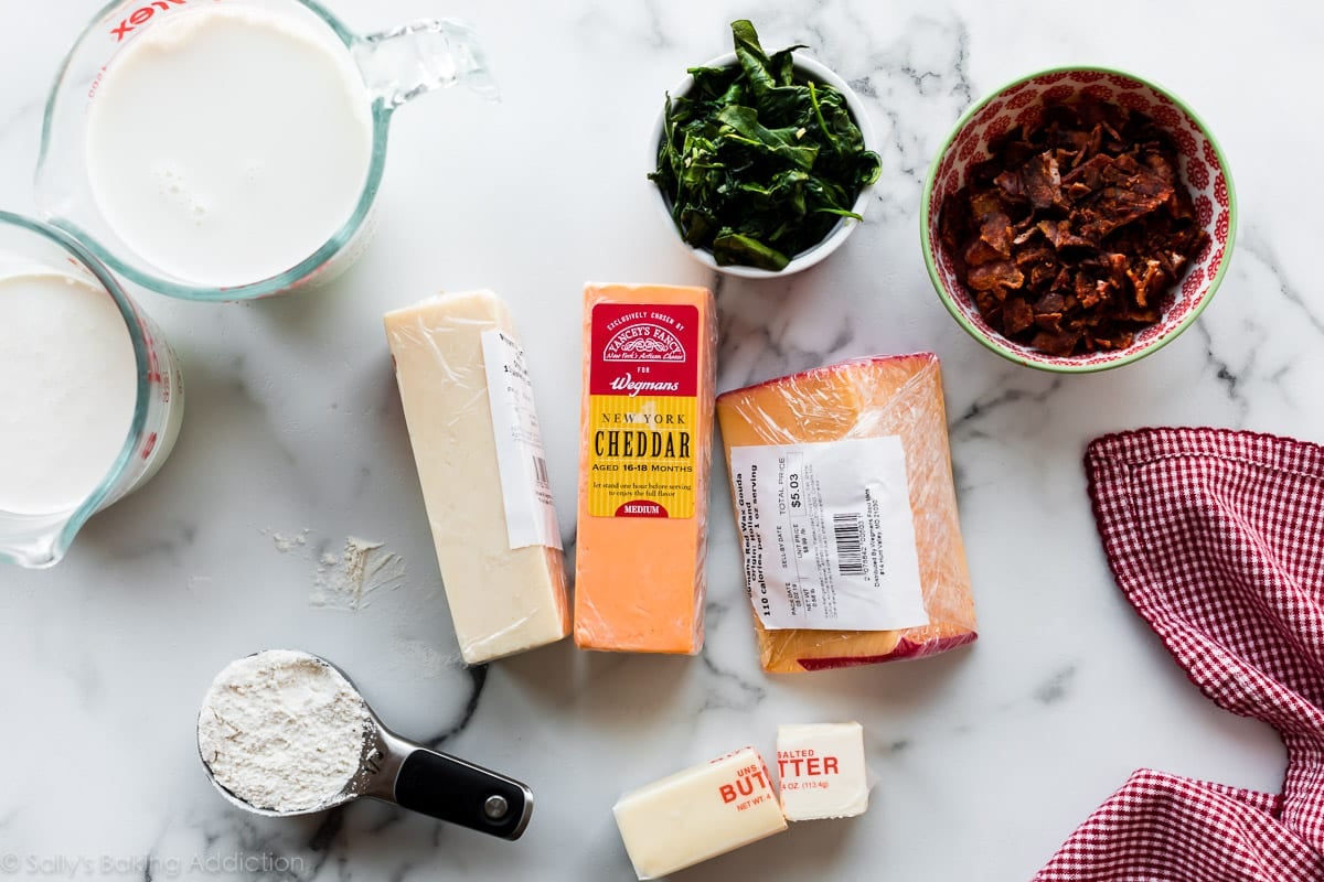 Macaroni and cheese sauce ingredients