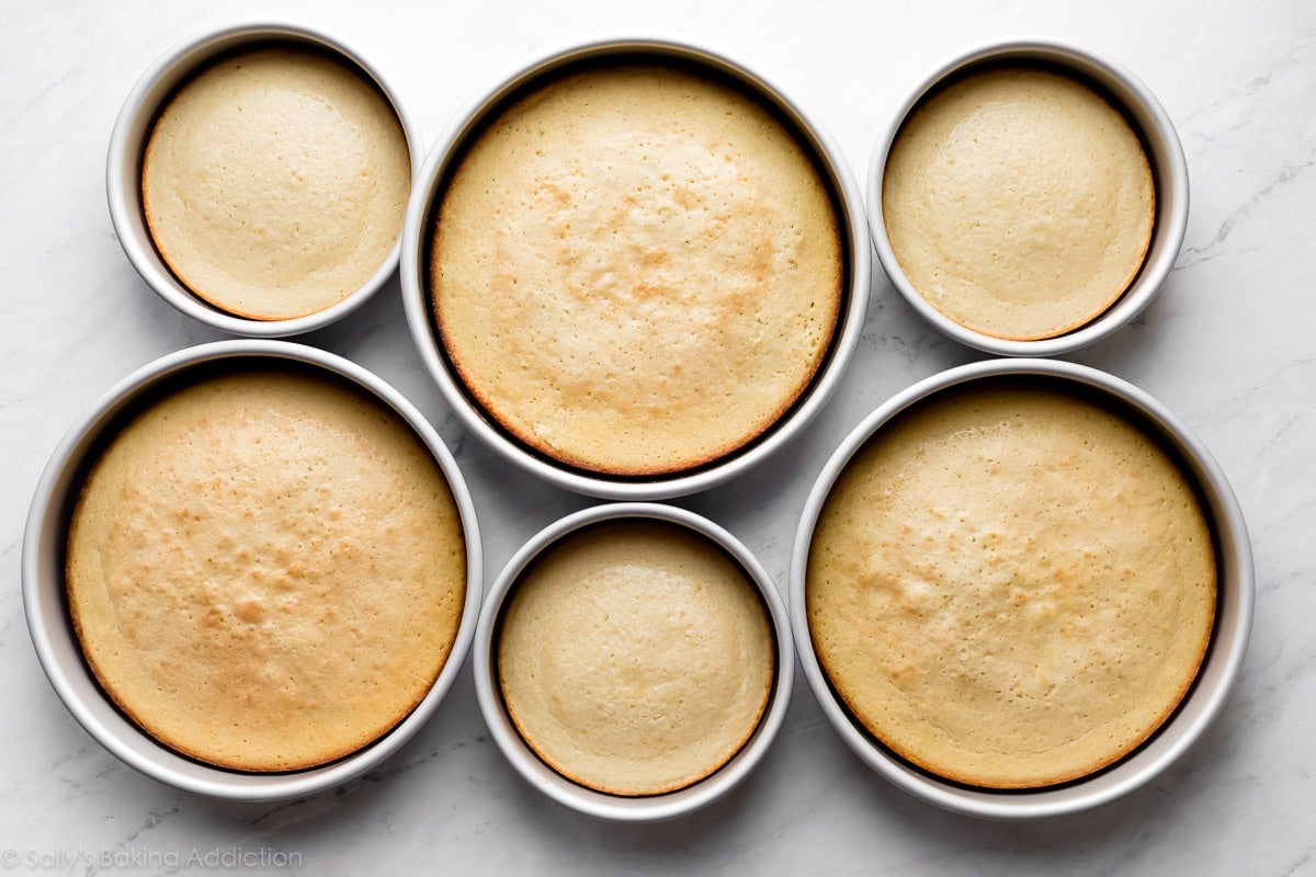 homemade wedding cake layers