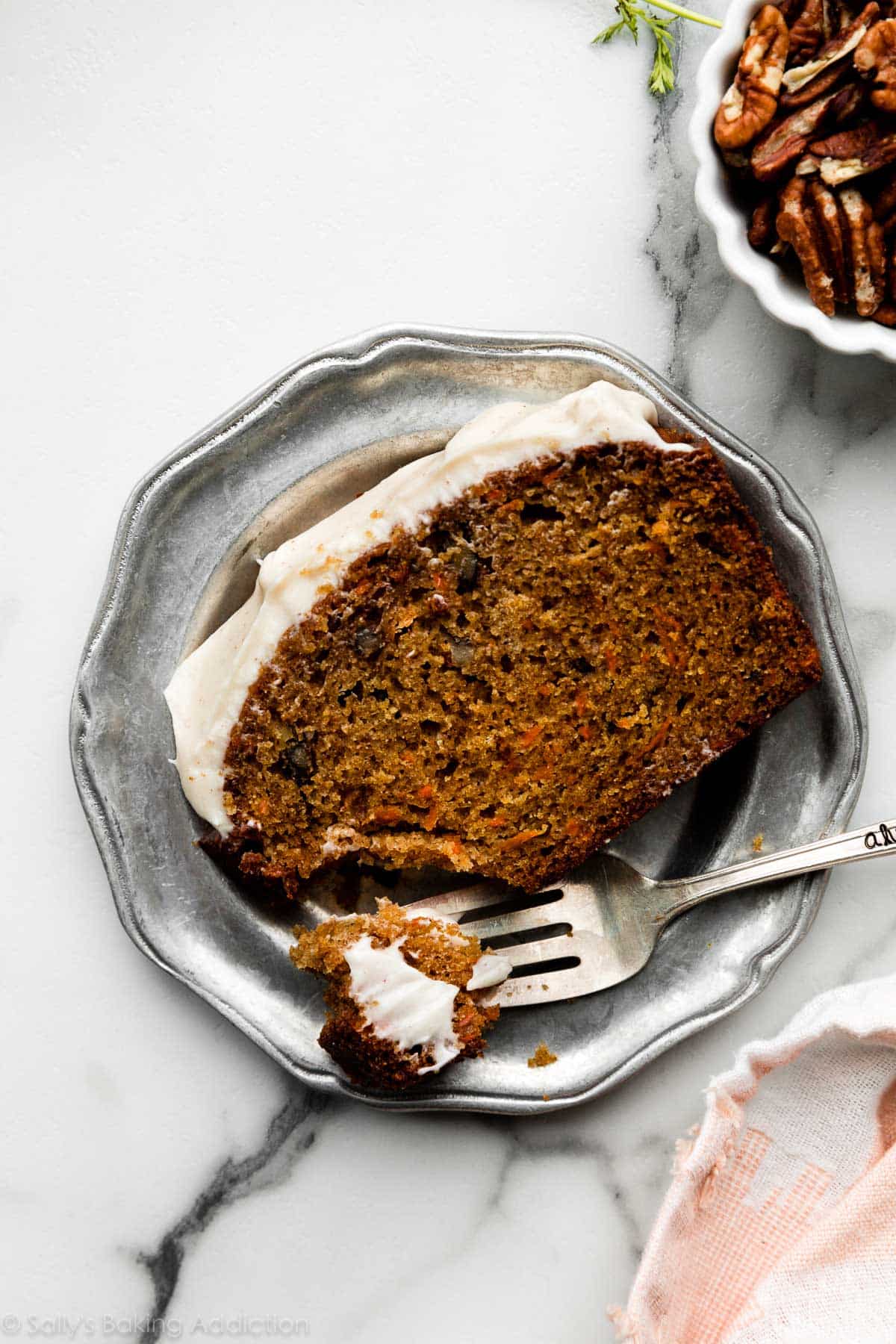 carrot cake slice