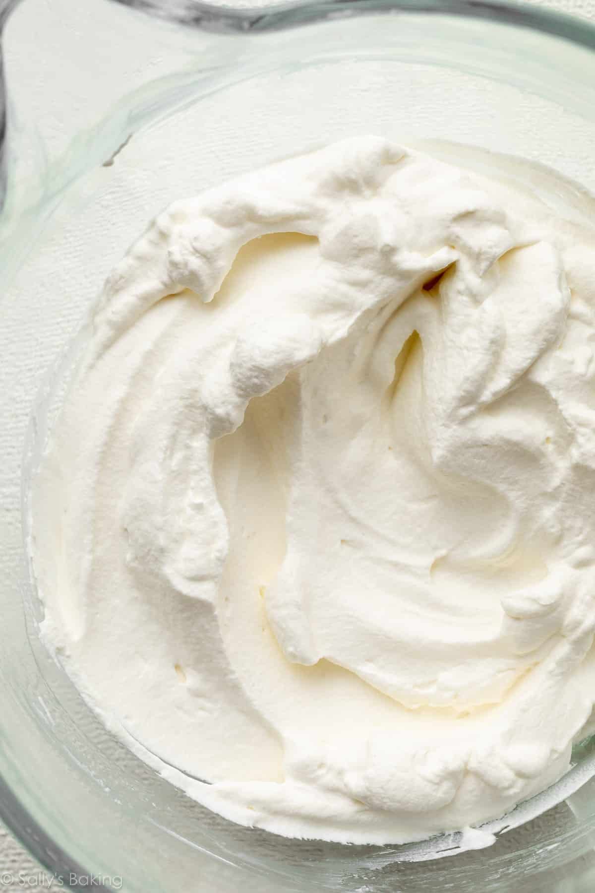 whipped cream.